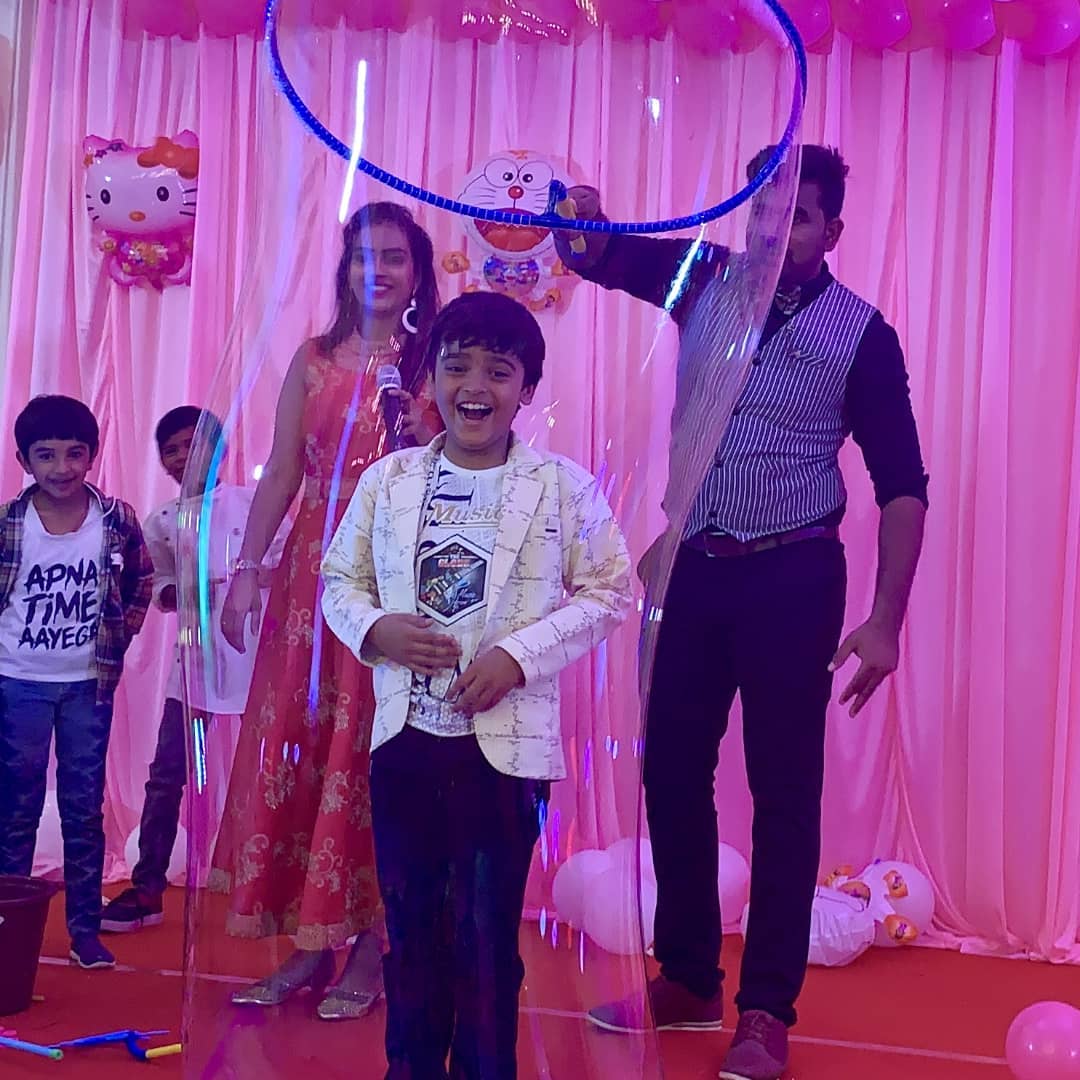 Bubble show game activity rent in Jorhat